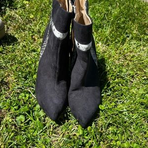 High heel booties size 8